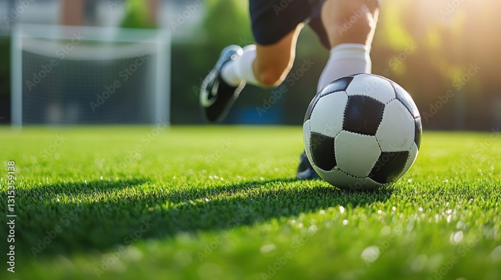 People playing soccer game in field. People playing soccer game in field.