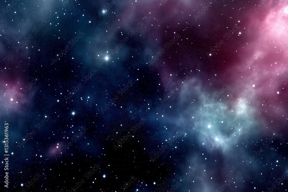 Fototapeta premium space background with stars and nebula