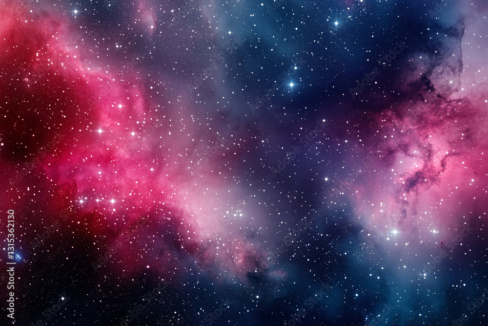 Naklejka premium space background with stars and nebula