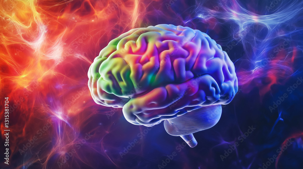 Artistic Illustration of the Brain Artistic Illustration of the Brain