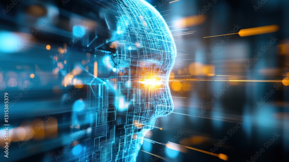 Exploring artificial intelligence impact on society digital realm graphic art futuristic environment close-up perspective technology awareness Exploring artificial intelligence impact on society digital realm graphic art futuristic environment close-up perspective technology awareness
