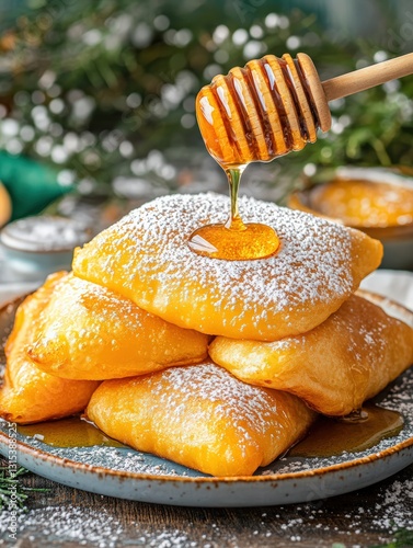 Delicious Beignets with Powdered Sugar - Perfect for Breakfast or Brunch