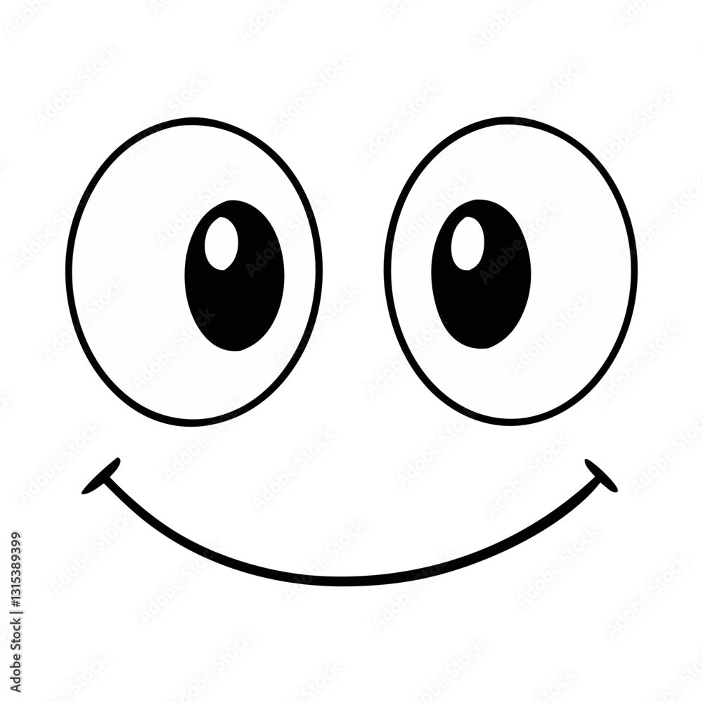 funny cartoon face vector illustration, emotion vector illustration, Animation vector funny cartoon face vector illustration, emotion vector illustration, Animation vector