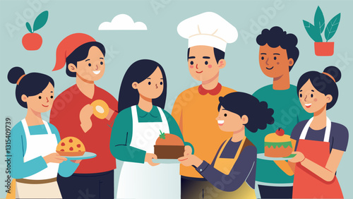 With their newfound knowledge and techniques the participants left the class feeling confident and eager to recreate the sopes and gorditas in their own kitchens.. Vector illustration