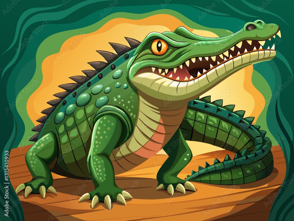 Obraz premium vector of crocodile