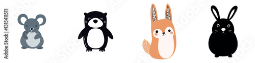 Cute Animal Characters for Children