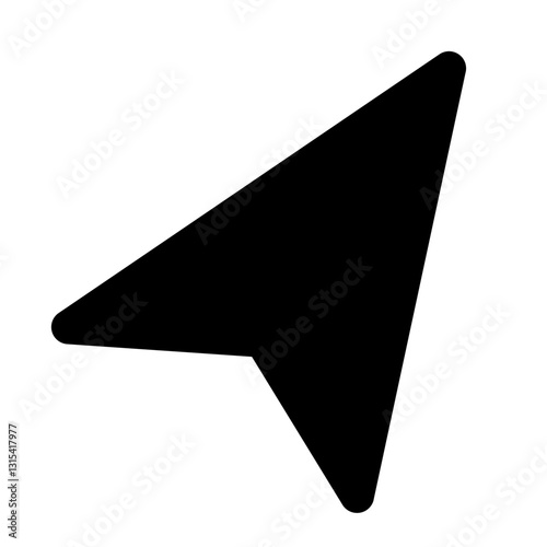 A Bold Black Arrow Pointing The Way Forward Symbolizing Direction And Guidance With A Simple Minimalist Design