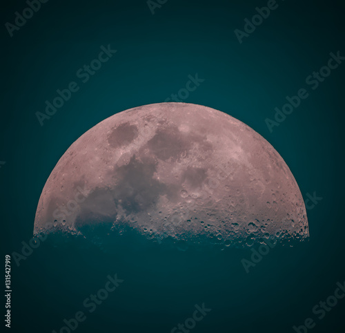 First quarter, waxing crescent, waxing gibbous, full moon, New moon, waxing gibbous, third quarter, waxing crescent, moon, half moon, pretty moon, detailed moon, astronomy photography, moon photograph