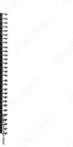 Close Up Of Spiral Binding On Transparent Background With Transparent Background, PNG