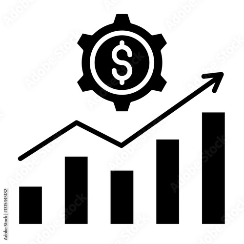 Wealth Management  Icon Element For Design