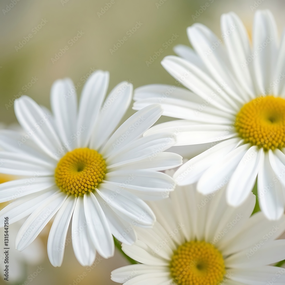 Fototapeta premium Macro photograph of flowers with detailed petals