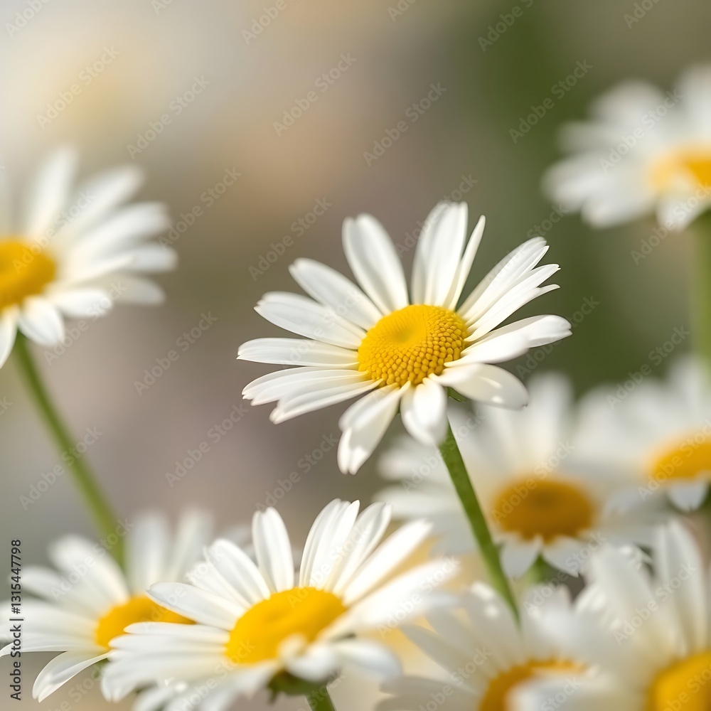 Fototapeta premium Macro photograph of flowers with detailed petals
