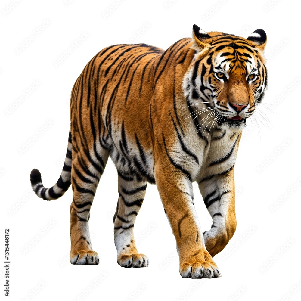 Obraz premium tiger on white background