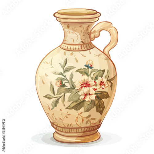 Vase on white background 
