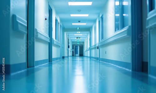 Wallpaper Mural Empty Hospital Corridor with Clean, Sterile Environment Torontodigital.ca