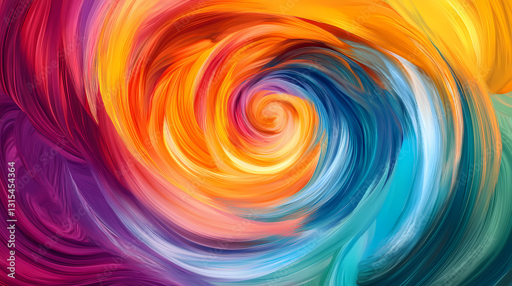 Colorful abstract background with grainy textures swirling together. Harmonious - Garden. Illustration Colorful abstract background with grainy textures swirling together. Harmonious - Garden. Illustration