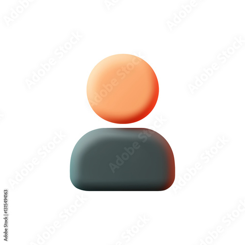 3D Admin or user icon -  PNG