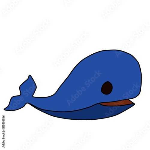 blue whale cartoon