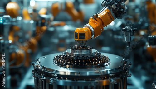 A manufacturing facility using robotic process automation to streamline operations, Automation, Efficient and costeffective photo