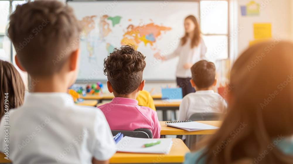 Fototapeta premium Inspiring Classroom Environment for Future Scientists and Innovators