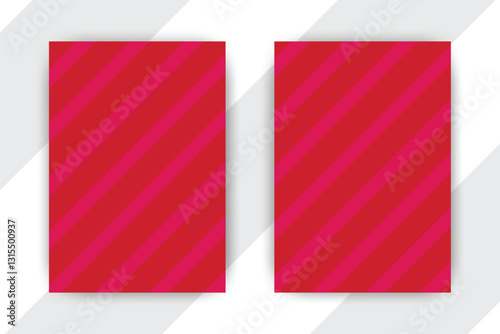 Red diagonal striped cards on white background Free Download Red diagonal striped cards on white background - GFXLoad