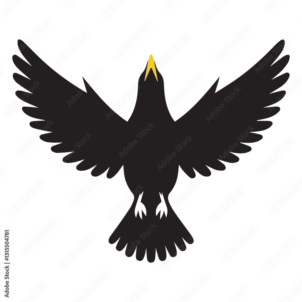 Obraz premium eagle in flight on white background