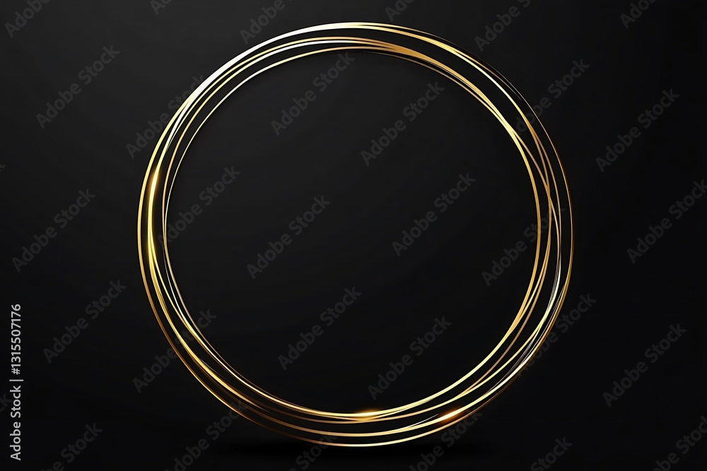 Simple gold geometric frame drawn by hand
Simple gold geometric frame drawn by hand