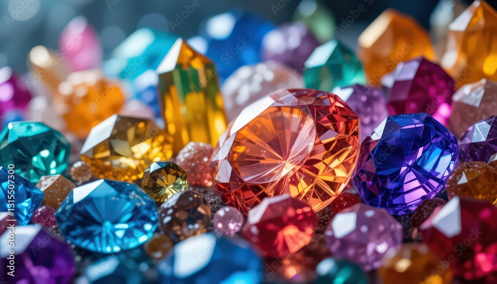 A Colorful Collection of Sparkling Gemstones A Colorful Collection of Sparkling Gemstones
