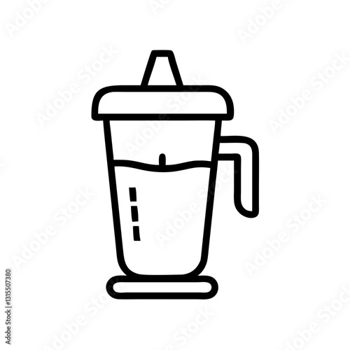 Cold-press juicer icon showcasing healthy beverage preparation concept