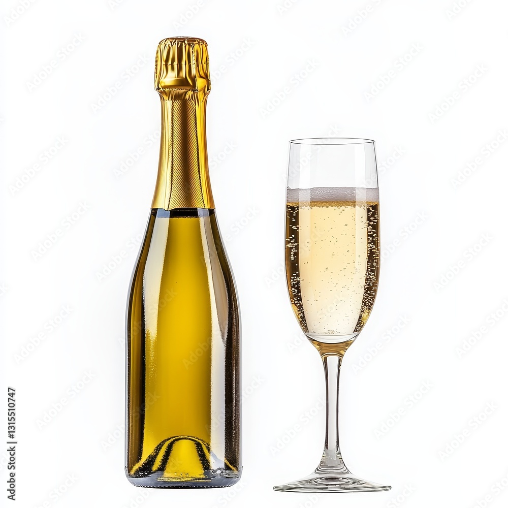 Champagne glasses with sparkling wine, isolated on a white background, cut out, symbolizing celebration, luxury, and festive occasions. Champagne glasses with sparkling wine, isolated on a white background, cut out, symbolizing celebration, luxury, and festive occasions.