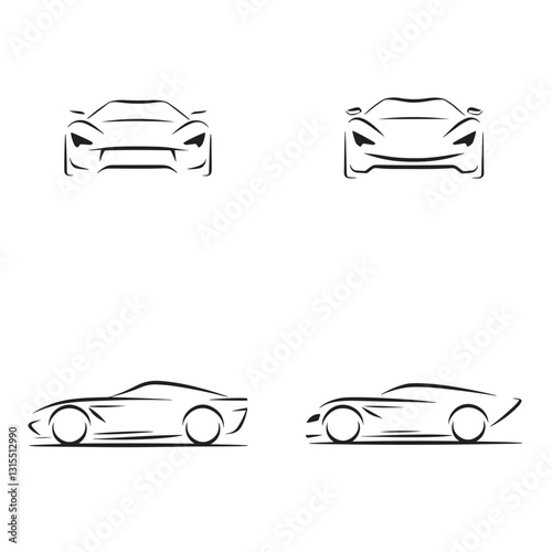 Car Logo Design, Speed Car Logo Design 