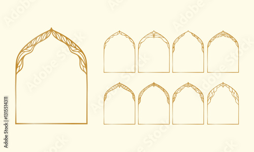 Elegant Decorative Frame with Islamic Motif.