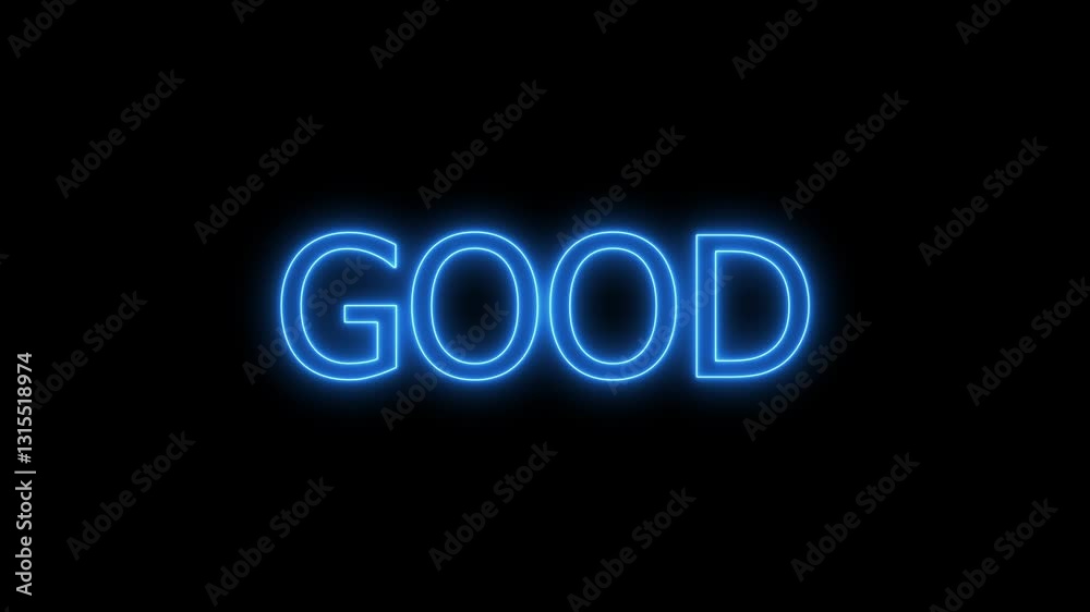 good jobglowing neon lights