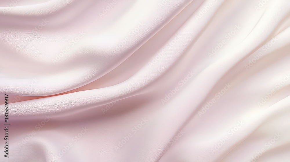 Obraz premium Elegant draped fabric with soft pink hues and smooth textures for design projects