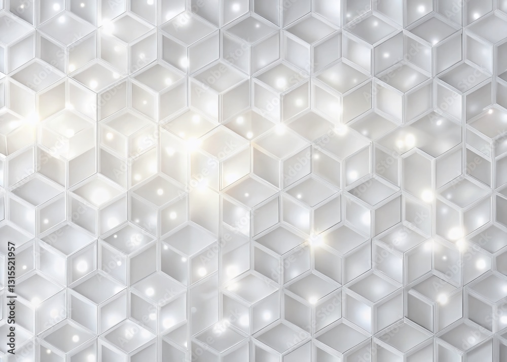 Minimalist 3D White Geometric Pattern, High-Resolution Seamless Background Texture Minimalist 3D White Geometric Pattern, High-Resolution Seamless Background Texture
