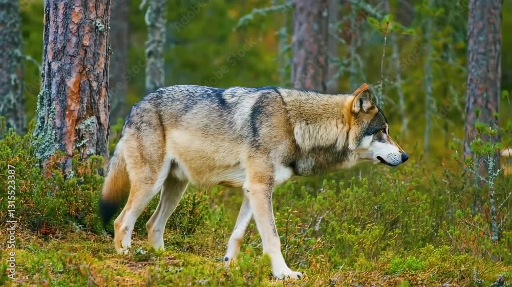 gray wolf canis lupus