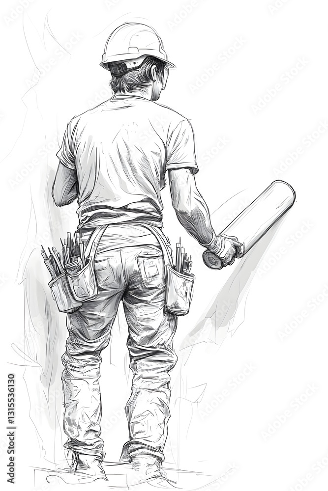 Single-line drawing of a young man holding a skateboard in a dynamic pose showcasing urban lifestyle Single-line drawing of a young man holding a skateboard in a dynamic pose showcasing urban lifestyle