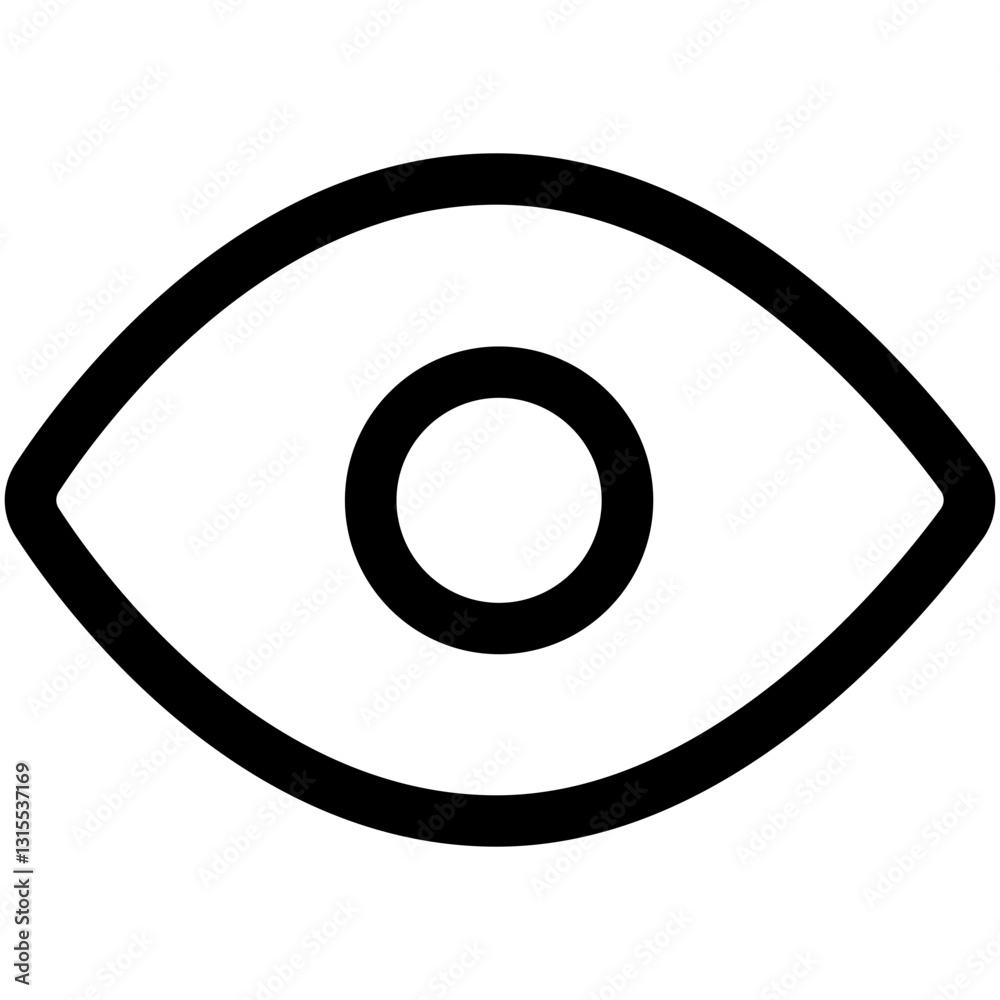A Watchful Eye, Keenly Observing, A Symbol Of Vigilance And Awareness In Bold Black Lines Against A White Background A Watchful Eye, Keenly Observing, A Symbol Of Vigilance And Awareness In Bold Black Lines Against A White Background