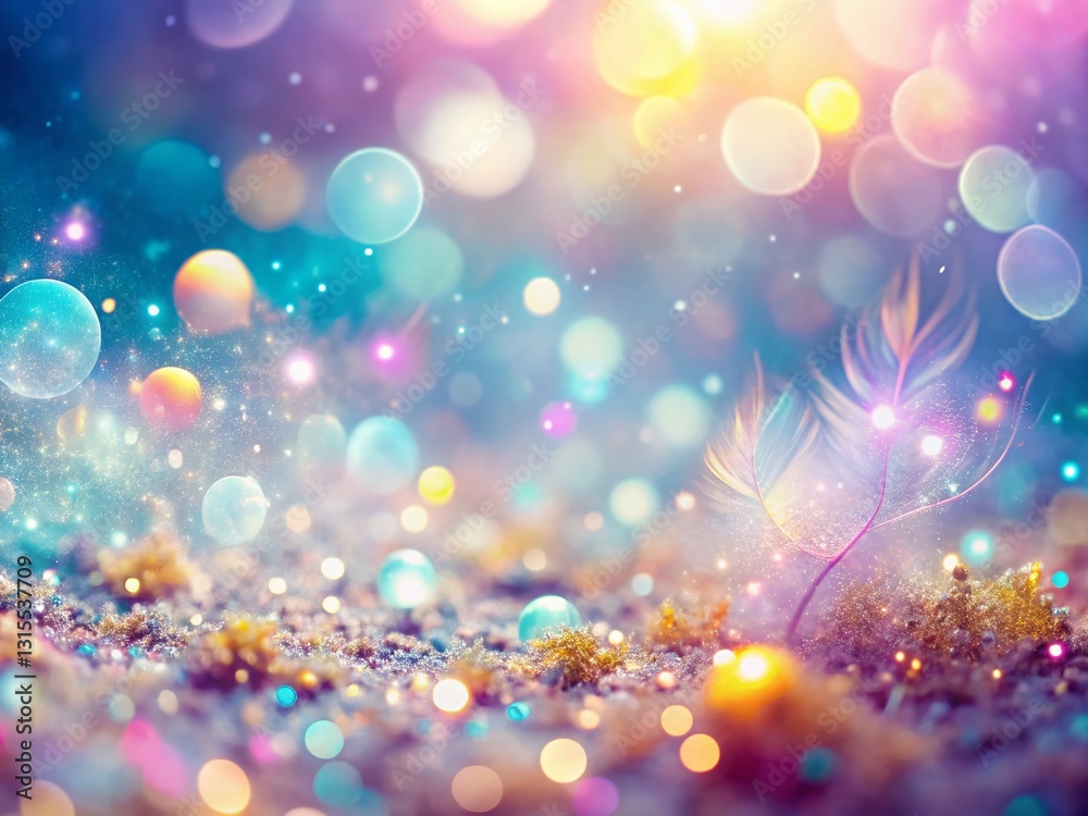 Pastel Dream: Macro Photography of Ethereal Glow, Soft Light, Delicate Bokeh, Shimmering Particles Pastel Dream: Macro Photography of Ethereal Glow, Soft Light, Delicate Bokeh, Shimmering Particles