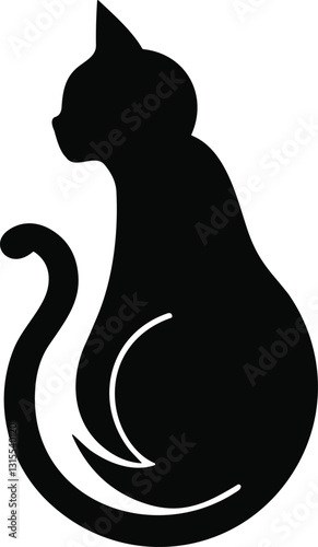 Cat logotype vet symbol animal illustration vector design