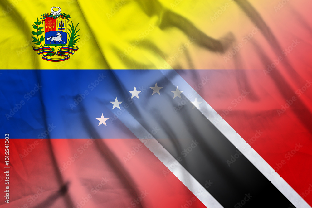 Φωτογραφία Venezuela and Trinidad and Tobago government flag international negotiation TTO