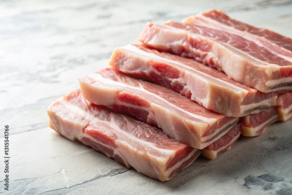 Raw Pork Belly Slices: Uncooked, Versatile & Delicious Meat for Recipes Raw Pork Belly Slices: Uncooked, Versatile & Delicious Meat for Recipes