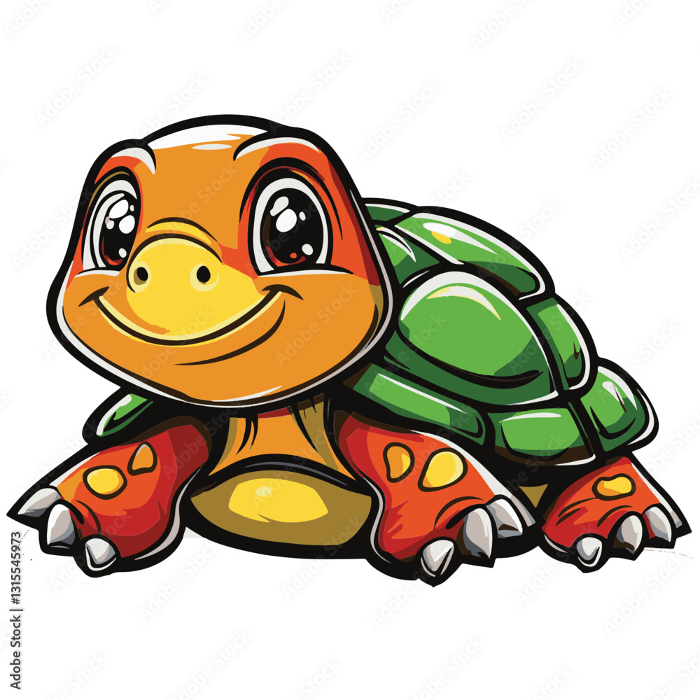 Obraz premium Tortoise Simple Vector Logo