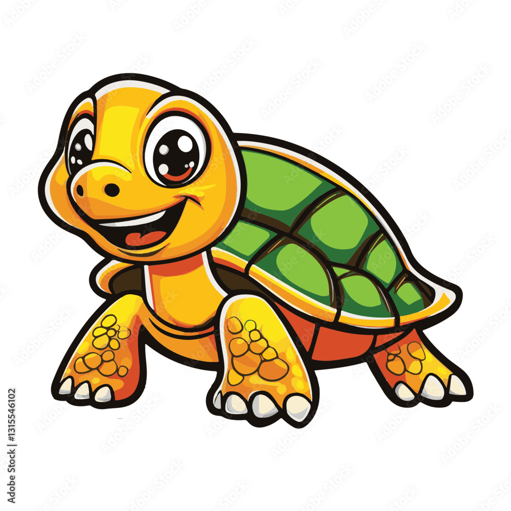 Obraz premium Tortoise Simple Vector Logo
