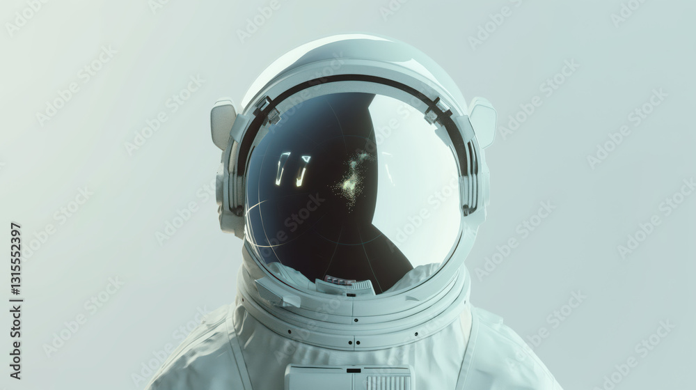 Astronaut helmet reflection in space Astronaut helmet reflection in space