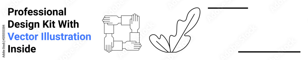 Interconnected hands forming a square, leaf element, and clean lines emphasize teamwork, growth, and unity. Ideal for collaboration, environment, creativity, inclusion minimalism productivity flat Interconnected hands forming a square, leaf element, and clean lines emphasize teamwork, growth, and unity. Ideal for collaboration, environment, creativity, inclusion minimalism productivity flat