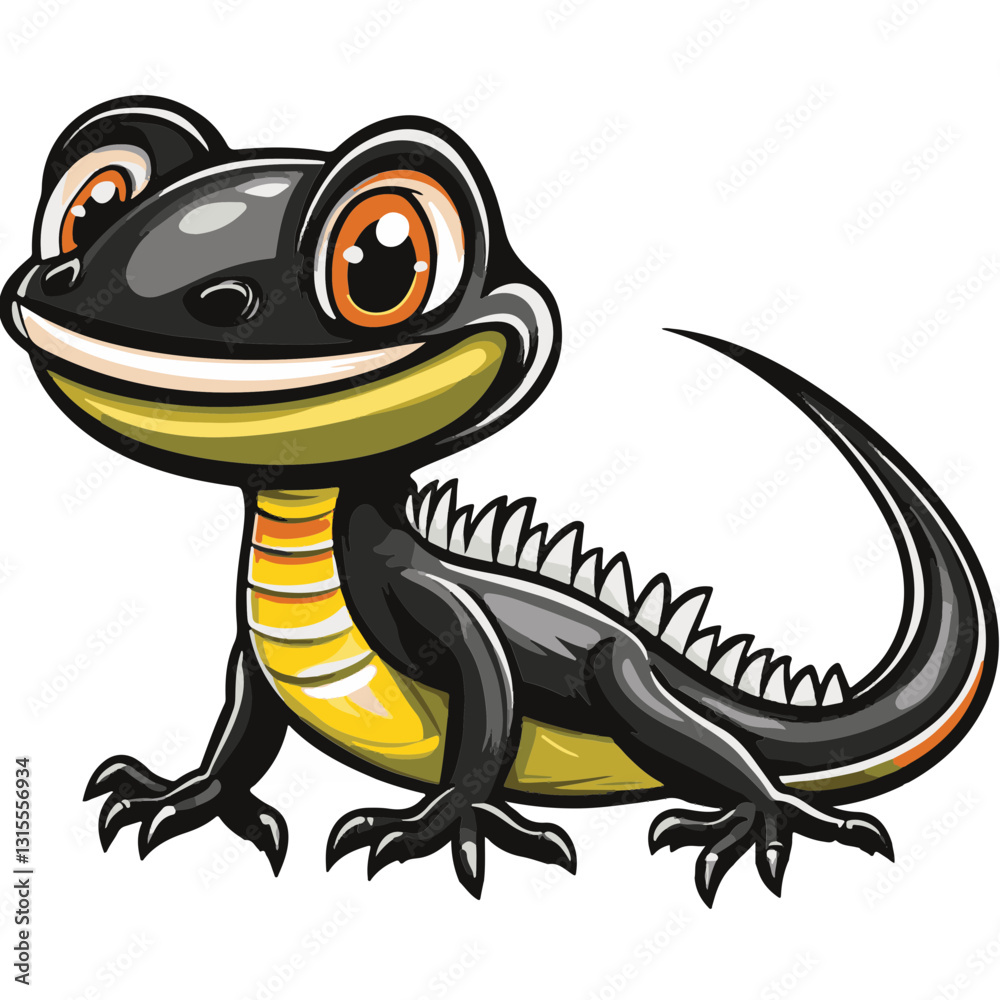 Obraz premium Gecko Simple Vector Logo