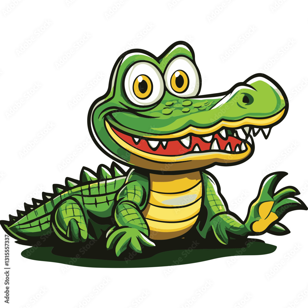 Fototapeta premium Crocodile Simple Vector Logo