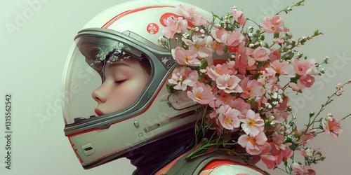 Unique portrait art combining the themes of protection and nature.