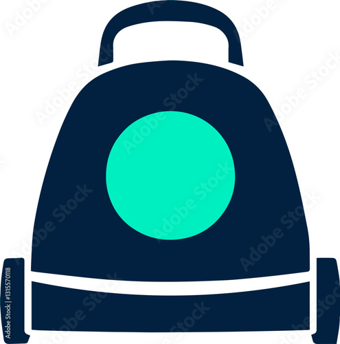 Travel and school concept with backpack icon